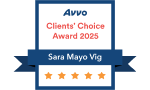 Avvo Clients' Choice Awards 2025 Sara Mayo Vig